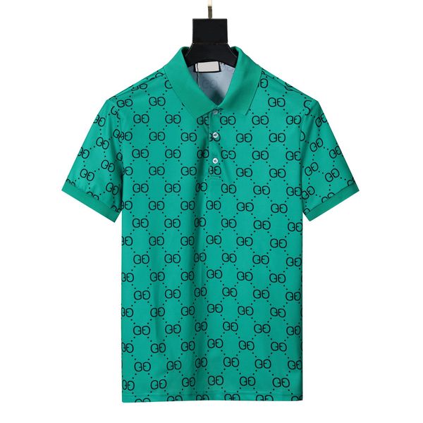 

2022ss italy designer polo shirts men casual polo fashion patchwork print embroidery luxury t shirt high street mens street wear polos m-3xl, White;black