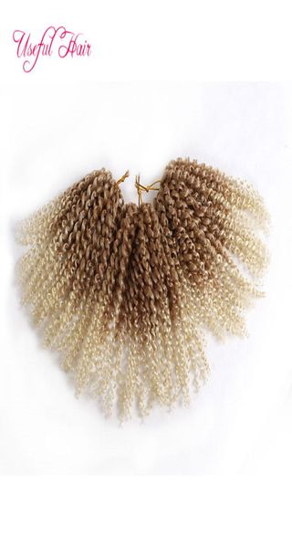 

sell malibob crochet hair 8inch kinky curly marley braid kanekalon synthetic hair extension marlybob bug 3pcslot crochet brai2439529, Black