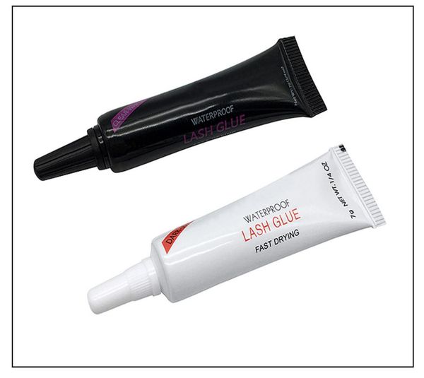 

in stock hb beauty eye lash glue white black makeup adhesive waterproof fast drying false eyelashes lady makeup tool9229132