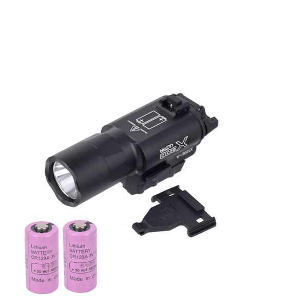 

tactical light x300 ultra pistol surefir x300u torch rifle flashlight kydex glock holster white light-blakc