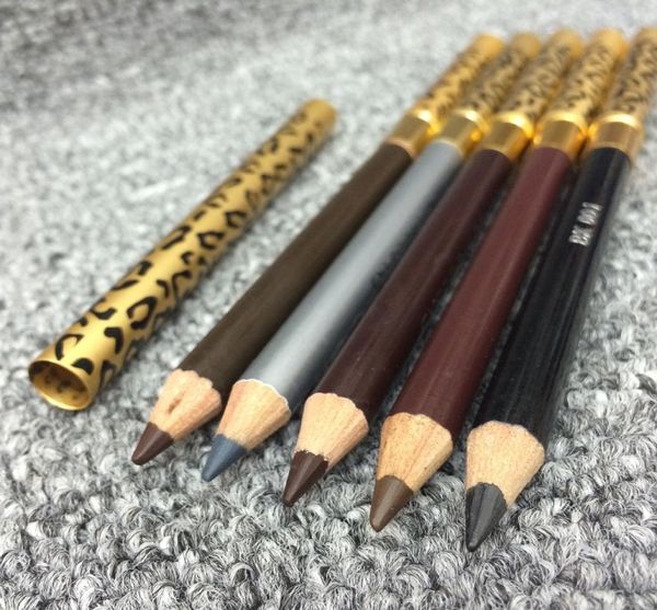 

new arrivals makeup leopard grain eyebrow pencil waterproof professional makeup eyebrow pencil brush black dhl 4436858