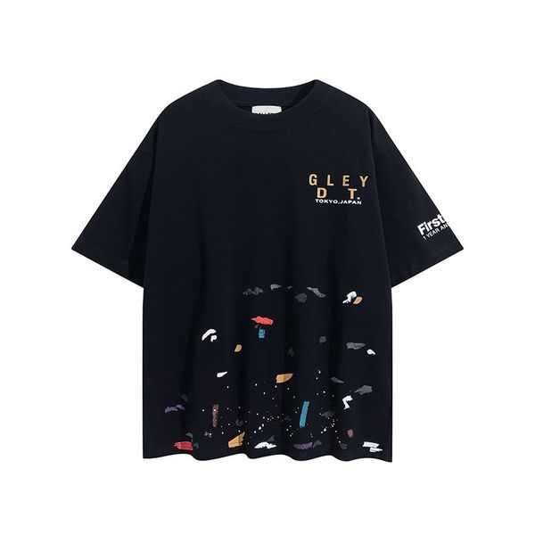 

mens tshirts fashion casual tees galleryses depts mens t shirts womens designer luxurys scheme french letter basic slogan round neck short s, White;black