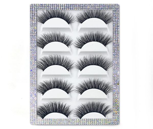 

5 pairs 3d faux mink eyelashes whole natural long thick fluffy false eyelash lash extension supplies makeup4088682