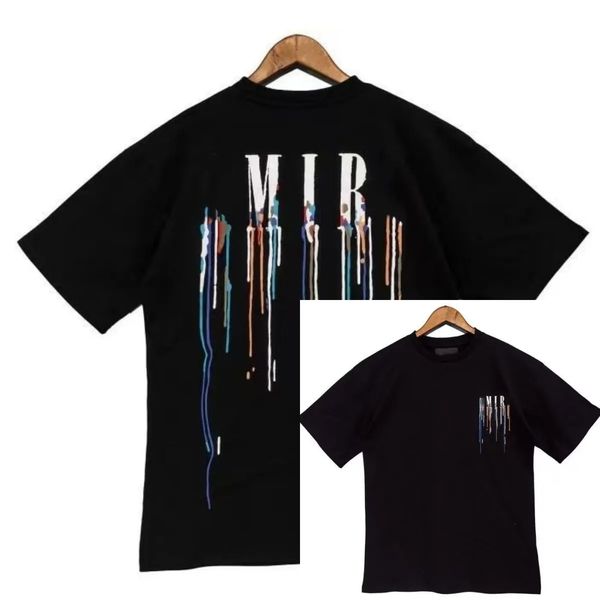

rabbit year designer t shirt 2023 limited edition mens t shirt womens street wear summer fashion tshirts splash-ink letter print design tshi, White;black