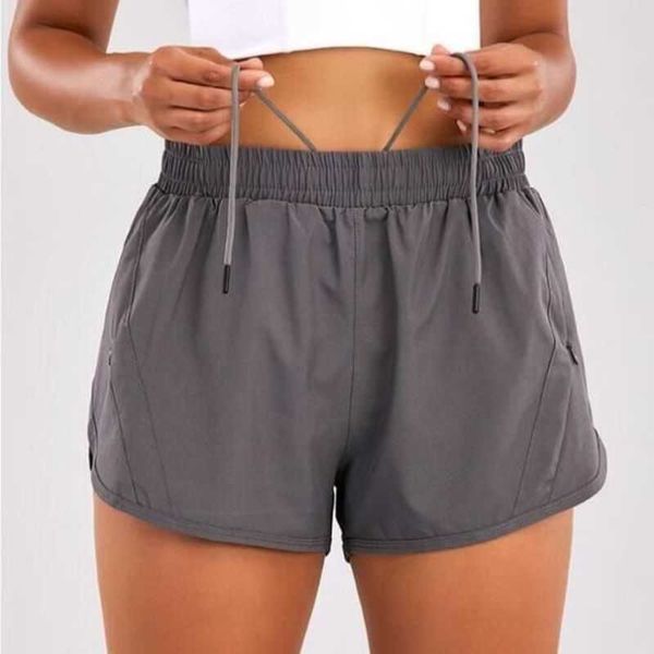 

ll - 2027 women yoga shorts stretch high waist sweatpants fitness clothes girl running pants, sports to wear comfortable woman double zar6, White;black