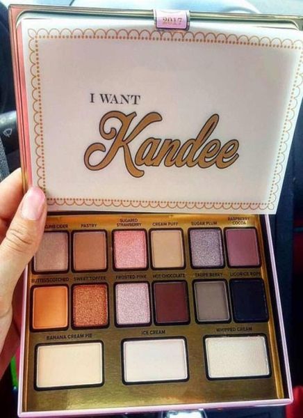 

stock makeup i want kandee faced palettes 15colors limited edition eyeshadow palette 223281