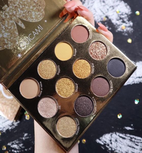 

guicami golden butterfly twelve color eyeshadow palette earth colors matte pearlescent beginner girls eyeshadows delicate 08738018274