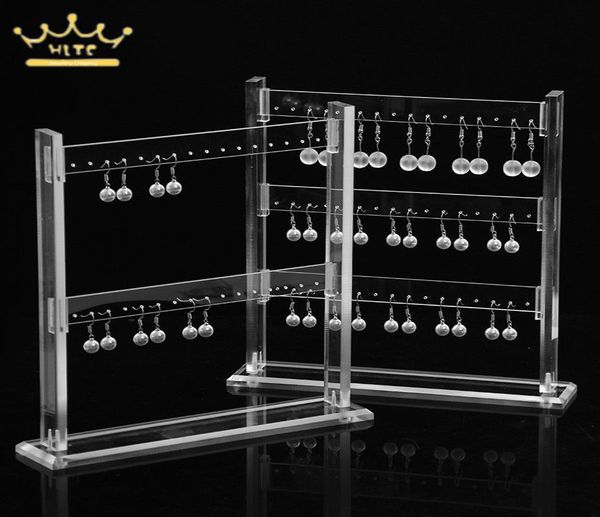 

acrylic earring display stand showing holder earrings holder storage organizer transparent jewelry display holder mx2008107519606, Black