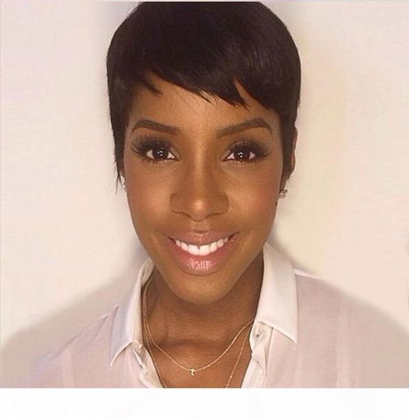 

7a short bob cut wigs with baby hair glueless brazilian short full lace human hair wigs short bob wigs for black women5711684, Black;brown