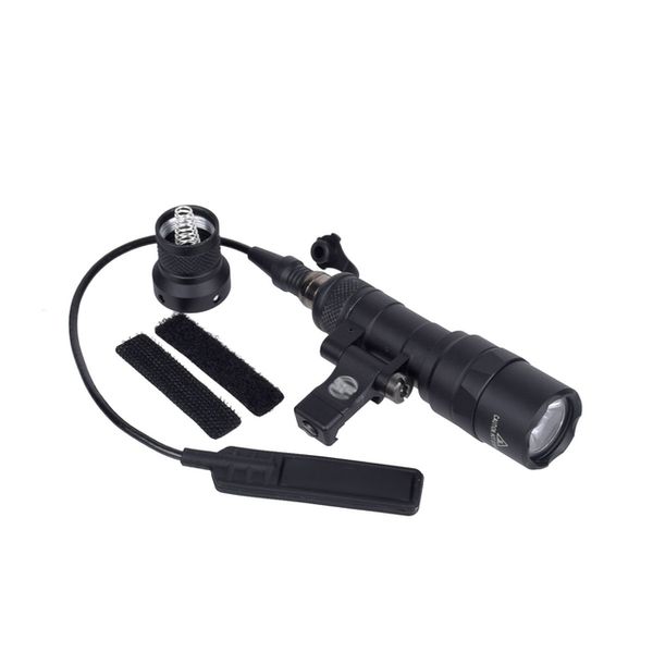 

rifle light m340c m300 mini scout light multi-angle offset mount airsoft 5.56 pmag ar15 m16 5.45x39 7.62x39 flashlight-black