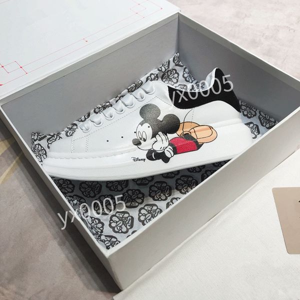 

2023new mens women brand designer quality classics flat sneaker casual shoes leather white letter overlays fashion platform sneakers, Black