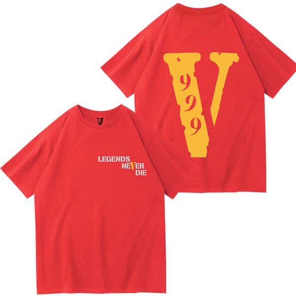 

fashion vlone mens red 999 t shirt famous designer t-shirt big v vlone hip hop men women short sleeve s-xl men's t shirts vlones vlone, White;black