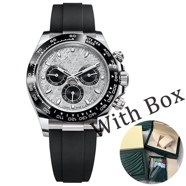 

luxury mens watch designer watches mens mechanical automatic 40mm sapphire folding buckle wristwatches 904l stainless steel silicone strap m, Slivery;brown