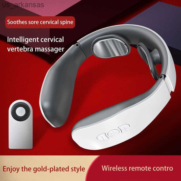 

four modes of intelligent electric portable rechargeable neck massager low frequency magnetic therapy pulse for pain relief l230523