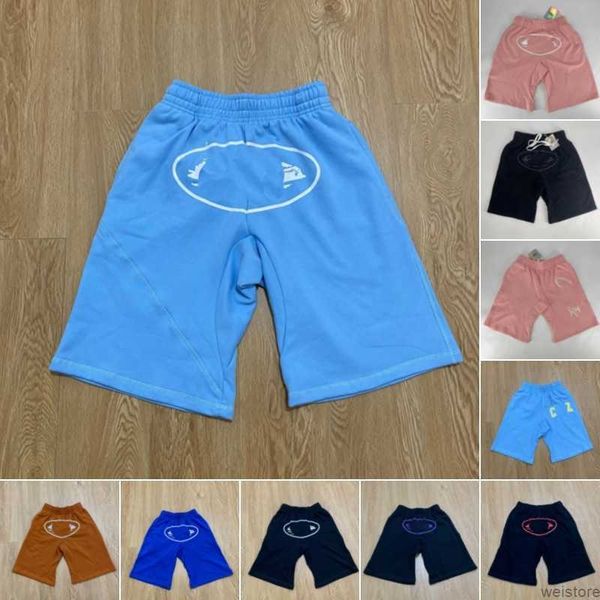 

mens pants ship print corteizs cargo shorts ins fashion hip hop skateboarding casual loose style for men and women uk french high street t6n, White;black