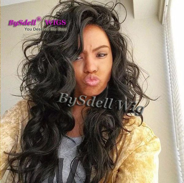 

brazilian human hair full lace heat resistant wig with baby hair glueless body wave wavy lace frontal wig for black woman2242366