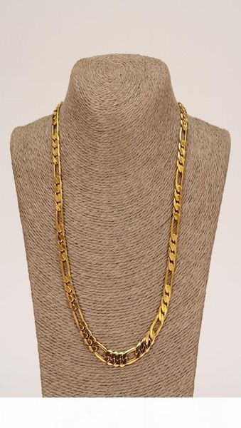

e whole classic figaro cuban link chain necklace bracelet sets 14k real solid gold filled copper fashion men women 039 s je3653703, Silver