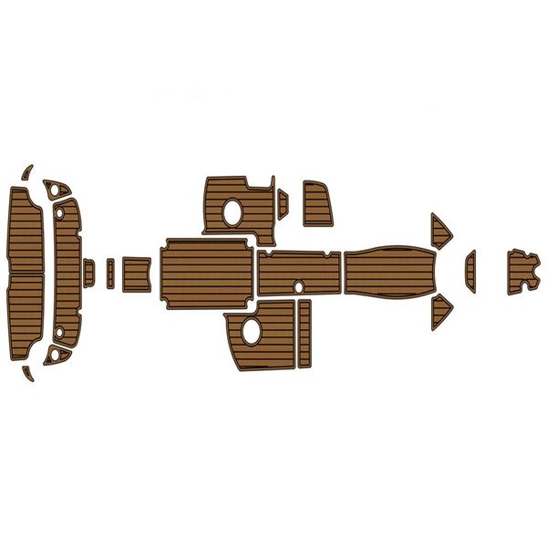 

2015-2021 yamaha 240/242 swim platform cockpit boat eva faux teak deck floor pad backing adhesive seadek gatorstep style floor