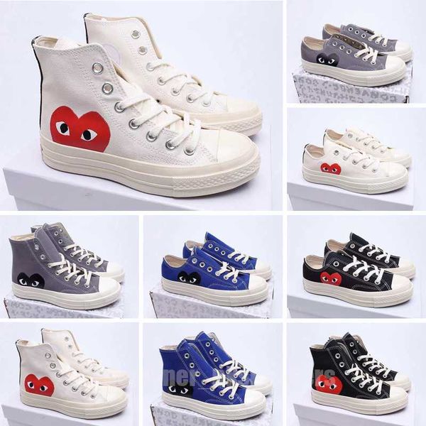 

all shoe cdg canvas play love with eyes hearts 1970 1970s big eyes beige black classic casual skateboard sneakers 35-45