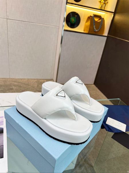 

designer sandals slides slippers leather slide platform slippers women's summer flat slippers women's fashion outwear beach sandal, Black