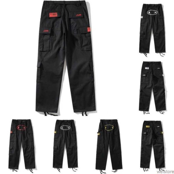 

corteizs cargo men's pants mens designer jogger hip hop summer breathable high streetwear pockets nylon work practical y2k kdji, Black