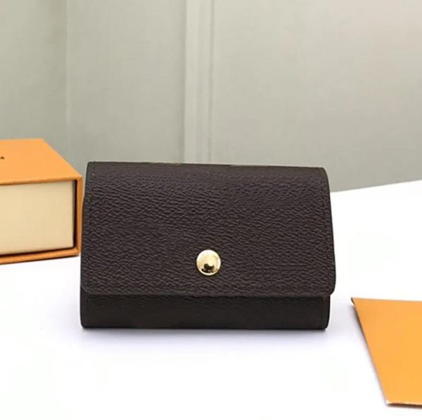 

10a key pouch wallets designer luxury men women multicolor leather classic 6 keys holder cover buckle chains coin pocket key chain bags purs, Red;blue