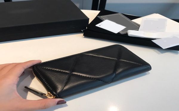 

in the latest zipper card holder a55412 the texture of goat skin fashion wallet genuine leather unique western style wallet5437244, Brown;gray