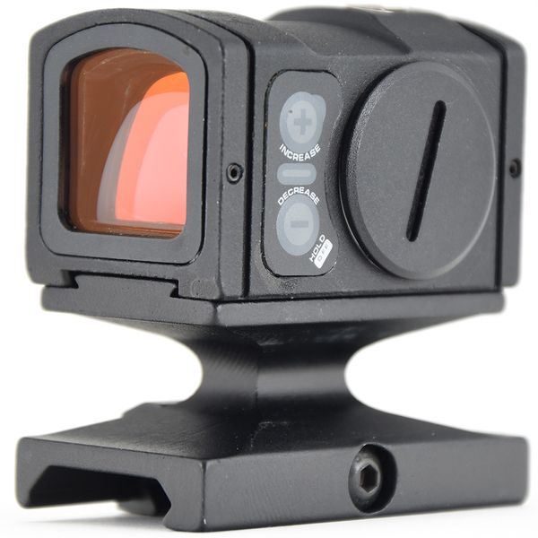 

tactical scopes p2 mini 1x reflex red dot sight rifle optics scope with glock pistol and 20mm weaver picatinny mount base riflescope
