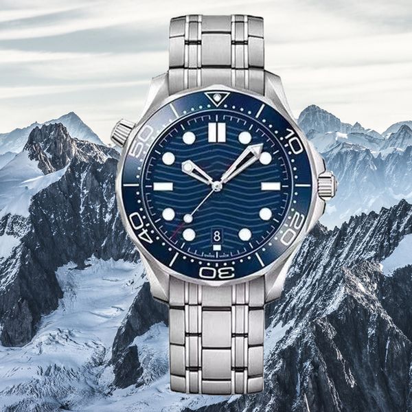 

new luxury men's designer watches automatic mechanical watch all stainless steel strap sliding buckle gold moonswatch super bright sapp, Slivery;golden