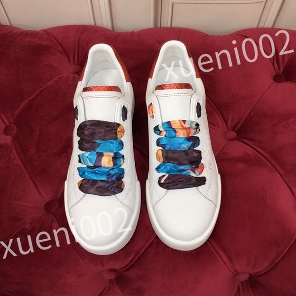 

2023 new luxury designers sneaker casual shoes men women leather lace up sneakers white black trainers jogging walking