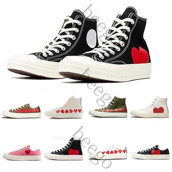 

designer classic casual men womens 1970 canvas shoes star sneaker chuck 70 chucks 1970s big eyes red heart shape platform jointly name, Black
