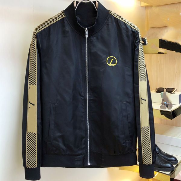 

men's jacket 2023 lvsity fashion brand vintage decoration loose long-sleeved student coat viutonity 01-010, Black;brown