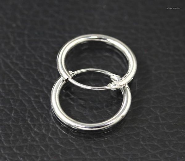 

whole gold silver plated hoop earrings small huggie round circle loop earring women men ear jewelry accessories cool pendient6861485, Golden;silver