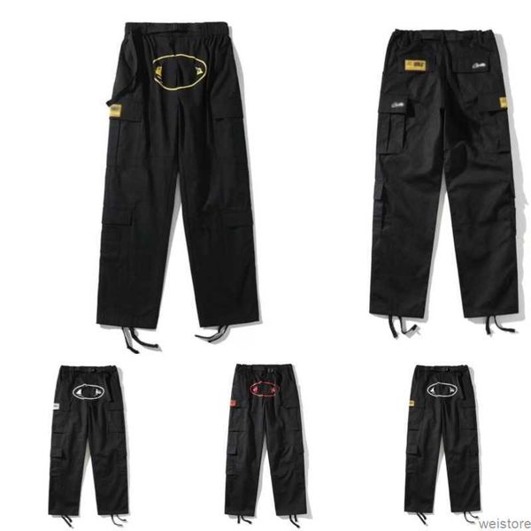

corteizs cargo men's pants mens designer jogger hip hop summer breathable high streetwear pockets nylon work practical y2k 717n, Black