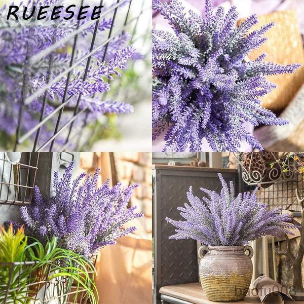 

sachet bags artificial flowers flocked plastic lavender bundle fake plants wedding bouquet indoor outdoor home kitchen office table r230605