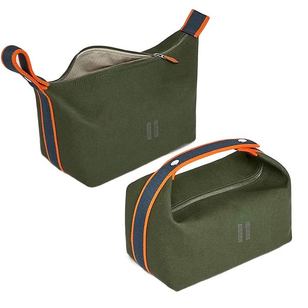

mirror quality 2size womens organizer cosmetic bags luxury wash pouch makeup toiletry evening bag mens canvas designer clutch bags nylon han