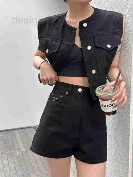 

women's shorts designer black high waisted jeans for women's summer 2023 new loose and slim straight leg pants small a-line shorts, White;black