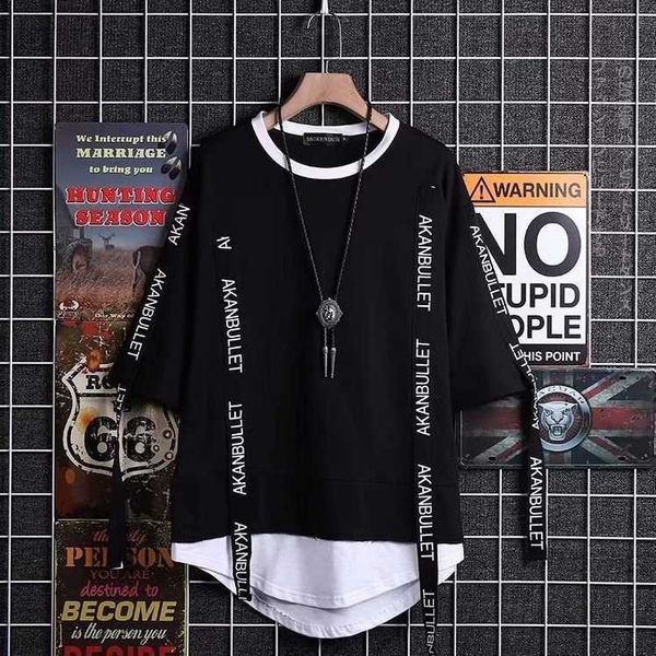 

for yixin t shirt men casual streetwear hip hop t shirt for men new model short sleeve printed tshirt for men hezu, White;black