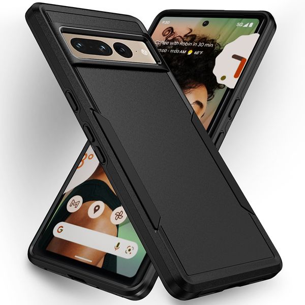 

design phone cases for pixel 6 6a 7 7a 8 pro heavy duty 2 in 1 shockproof dual colors cellphone case back cover