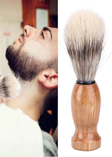 

nylon and badger hair men039s shaving brush barber salon facial beard cleaning shave tool razor brush7726554