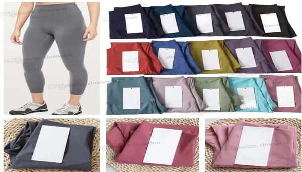 

womens leggings yoga outfits yoga training quick-drying high waist a alignment sports gym wear 21ss stretch fitness solid color a girls comf, White;red