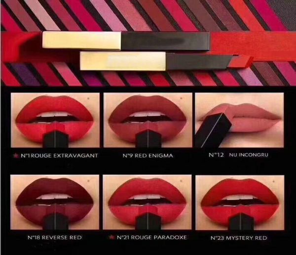 

makeup lipstick matte make up lipstick the slim rouge leather matte lipstick 6 colors8268773