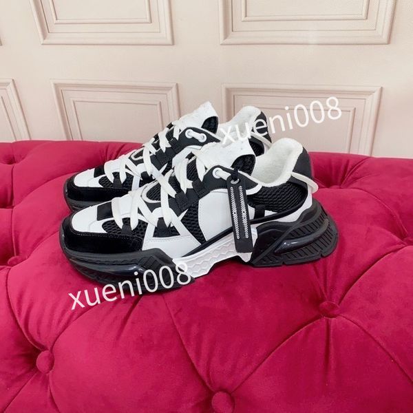 

2023new women classics casual shoes designer womens leather lace-up sneaker fashion running trainers letters woman shoes flat printed gym sn, Red;white