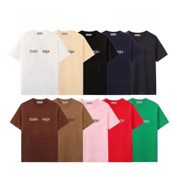 

2023 designer luxury mens t shirt 100% cotton short sleeves crew neck letters printed t-shirts summer casual tees tshirts shirts men's, White;black
