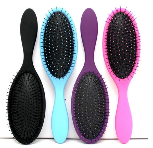 

wet dry hair brush original detangler hair brush massage comb with airbags combs for wet hair shower brush dhl2066551, Silver