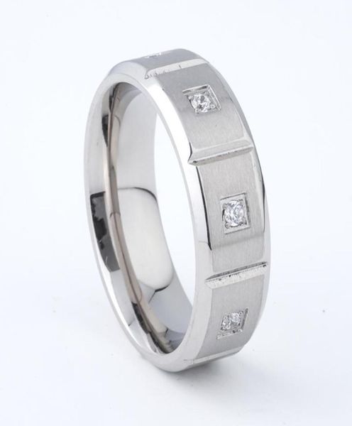 

wedding rings unique designer 8mm cz stones band jewelry for men and women marriage anniversary fashion gift7752470, Slivery;golden