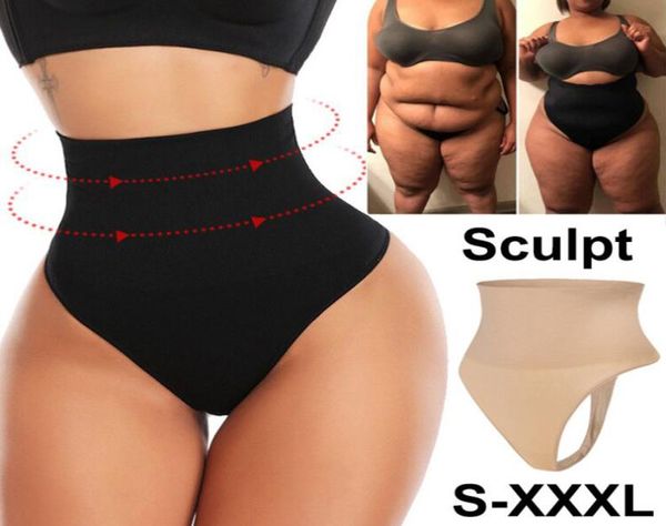

women body shaper waiat trainer tummy control panties slimmer seamless high waist brief shapewear thong shaper underwear3493918