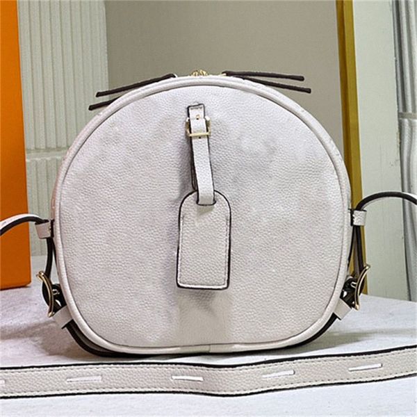 

classic boite chapeau souple mm hand bag embossed grained leather crossbody zip shoulder bag d7pq#