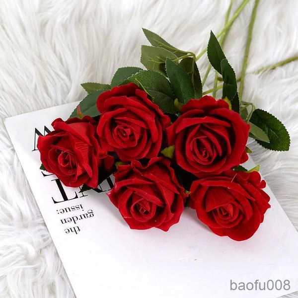 

sachet bags 51cm artificial flower rose fake flower wedding home decoration artificial flower decoration valentine's day gift r230605