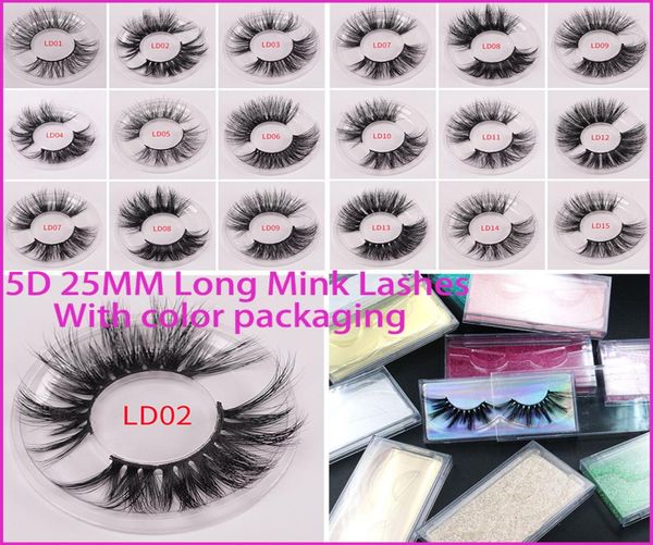 

long dramatic mink lashes 3d mink eyelash 5d 25mm long thick mink lashes handmade false eyelash eye makeup maquiagem ld series 27 4357013